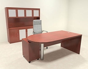 UTM Furniture 4pc Modern Contemporary Executive Office Desk Set, RO-ABD-D26