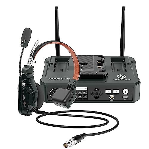 HollyView Solidcom C1 Pro Single HUB & Wired Headset Bundle - 1.9GHz Wireless Intercom System