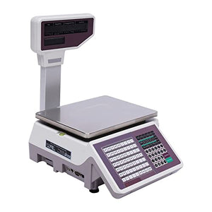 SHATUOA Electronic Price Computing Scale with Label Printer and Double-Sided Display