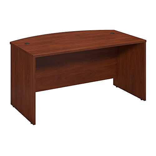Bush Business Furniture Series C Elite 60W x 36D Bow Front Desk Shell in Hansen Cherry