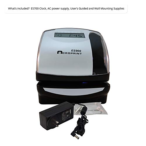 Acroprint ES900 Electronic Payroll Recorder/Time Stamp/Numbering Machine