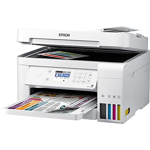Epson_EcoTank ET Series Color Inkjet All-in-One Supertank Printer / 3-in-1 with ADF, Wireless & Ethernet: Print Scan Copy/White