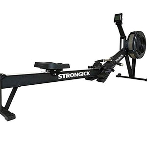 Rowing Machine, Foldable Rower, 10 Levels Air Resistance, LCD Display & Bluetooth Connectivity, Preset Workouts, for Indoor Use