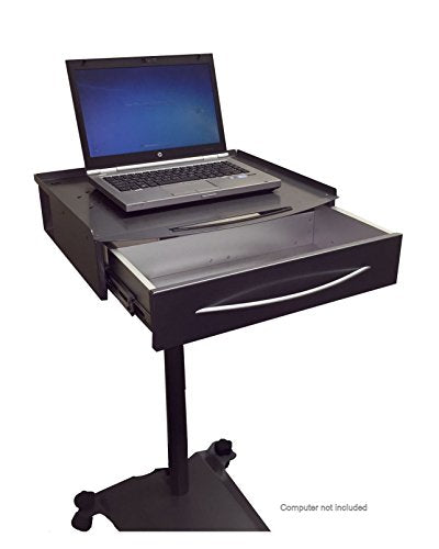 Mobile Laptop Cart with Drawer