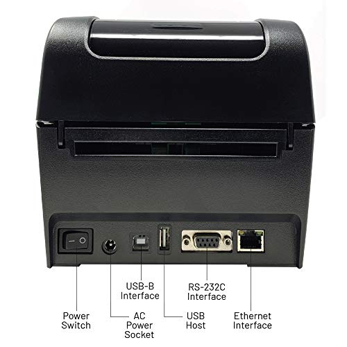 TSC - B08GBMMGWY DA220 Desktop Direct Thermal Transfer Label Printer - 4.25", 203 dpi - USB 2.0 or Optional Bluetooth Interface