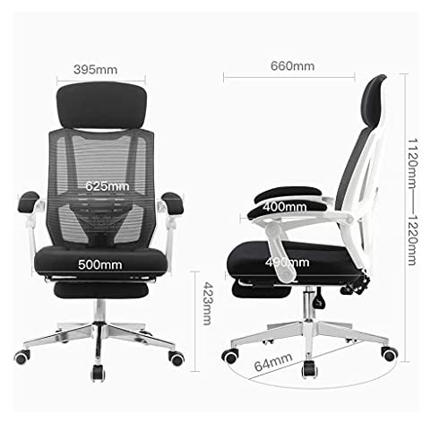 Ergonomic Mesh Office Drafting Chair - Tall Office Computer Reception Desk Chair