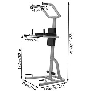 Power Tower Dip Station Pull Up Bar Gym Home Multifunctional Single-Pole Parallel Bars, Multi-Function Fitness Workout Strength Training Equipment, 660LBS Capacity