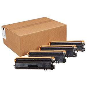 Amazon Basics Remanufactured High-Yield Toner Cartridges, Replacement for Brother TN315 (1 Black, 1 Cyan, 1 Magenta, 1 Yellow) - 4-Pack