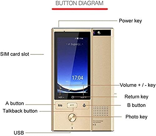 Language Translator Device 75 Language Portable Instant Two-Way Voice Text Photo Translation (Gold/Silver)