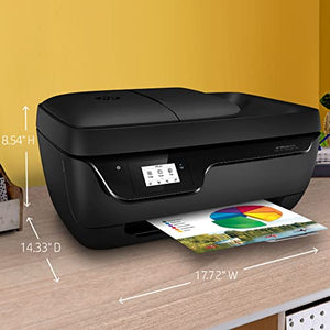 HP OfficeJet 3830 All-in-One Wireless Color Inkjet Printer, Black - Print Scan Copy Fax