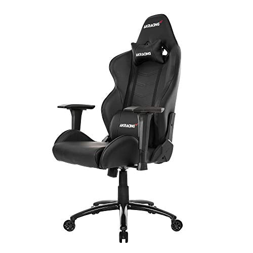 AKRacing Core Series LX Gaming Chair with High Backrest, Recliner, Swivel, Tilt, Rocker and Seat Height Adjustment Mechanisms with 5/10 Warranty - Black