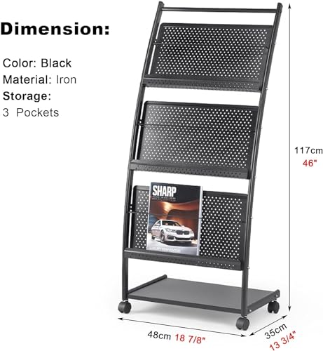 WEBERT Floor-Standing Magazine Rack