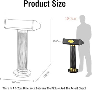 PZEOB Wooden Podium Stand - Modern Lectern for Conferences, Churches, Schools