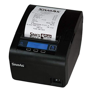 SAM4s Ellix 40 Multi-functional Thermal Receipt Printer, Dual Interface, up to 270mm Prints Per Second, Prints Watermarks, Drop and Print Paper Loading, Anti-Jam Technology, Black