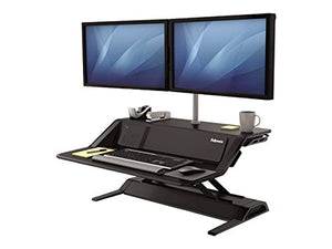 Fellowes Lotus DX sit-Stand Workstation - Stand for LCD Display/Keyboard/Mouse - Black