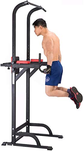 BZLLW Power Tower Pull Up Dip Station for Home Gym Adjustable Height Strength Training Workout Equipment