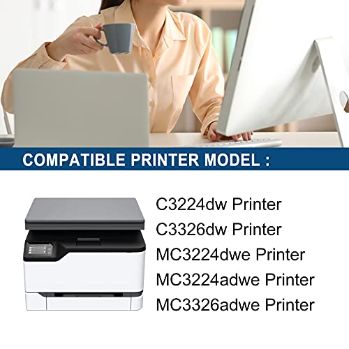 3 Pack(C/M/Y) C3210C0 C3210M0 C3210Y0 C3224 Remanufactured Toner Cartridge Replacement for Lexmark C3224dw C3326dw MC3224dwe MC3224adwe MC3326adwe Printer Toner.