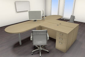 UTM Furniture Modern Executive Office Workstation Desk Set, CH-AMB-S20