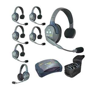 EARTEC HUB761 7-Person Full Duplex Wireless Intercom with Headsets