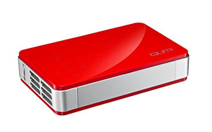 Vivitek Qumi Q5 500 Lumen WXGA HD 720p HDMI 3D-Ready Pocket DLP Projector with 4GB Memory (Red)