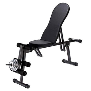 QPBP Commercial Training Stool Multifunction Weight Bench,Height Adjustable Foldable Barbell Bench Dumbbell Weightlifting Bed Workout Stool Strength Training Equipment,Fit for Home/Gym