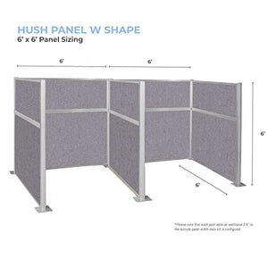 VERSARE Hush Panel Cubicle Kit | Sound Dampening Workstation Partition Walls