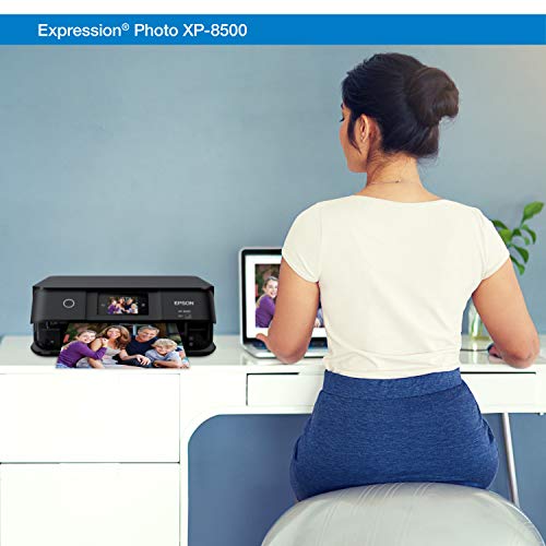 Epson Expression Photo XP-8500 Wireless Color Photo Printer with Scanner and Copier, Amazon Dash Replenishment Enabled