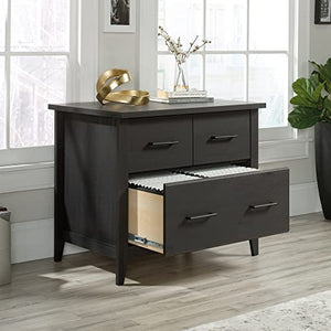 Sauder Summit Station Lateral File Cabinet, Raven Oak