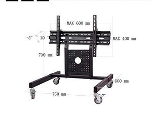 sunter98 Rolling TV Mount Stand Trolley 32-65inch Plasma Screen LED LCD Monitor Low Height Stand Cart D750