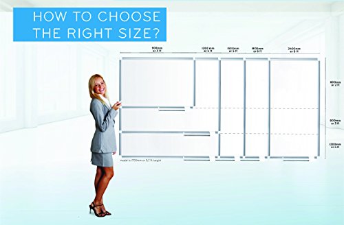 MasterVision Planning Board Magnetic Dry Erase, 1" x 2" Grid Planner with Aluminum Frame, 48" x 72"