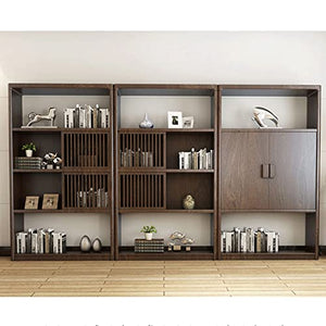 HARAY New Chinese Style Bookshelf Combination Locker Office Study Bookcase Shelf (Color: B)