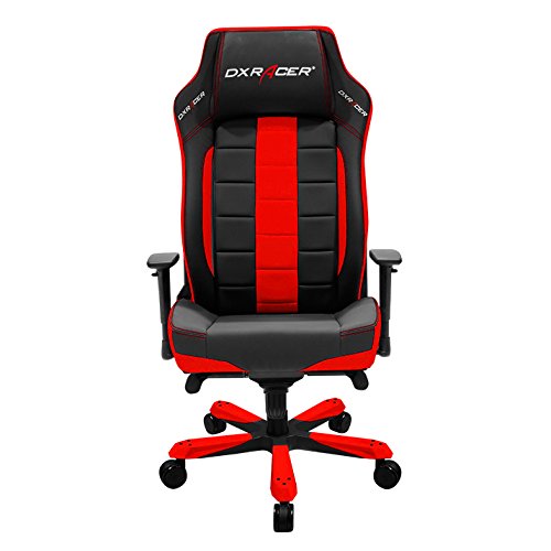 DXRacer OH/CE120/NR Classic Series Black and Red Gaming Chair - Includes 1 Free Cushion