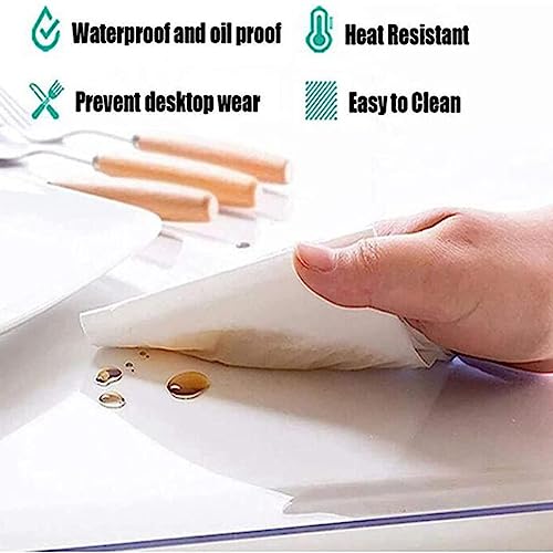HOBBOY Transparent Plastic Chair Mat, 1.5mm Thick, Various Sizes, Hardwood Floor Protector