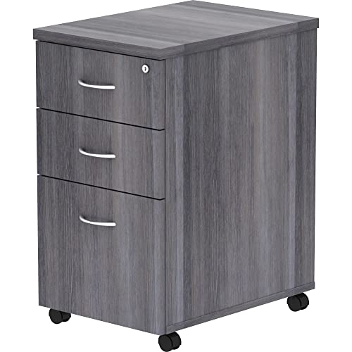 Lorell Essential Mobile File Cabinet, Weathered Charcoal