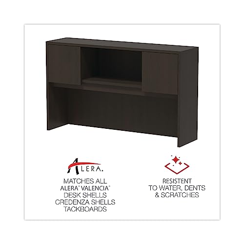 Alera Valencia Series Hutch with Doors - Espresso