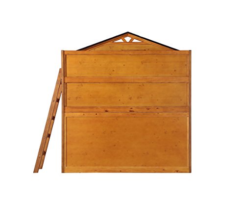 ACME Tree House Loft Bed, Rustic Oak Finish