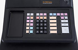 HK SYSTEMS HK-7215 Electronic Cash Register, 60 Keys Raised Keyboard, with Receipt and Journal Printers