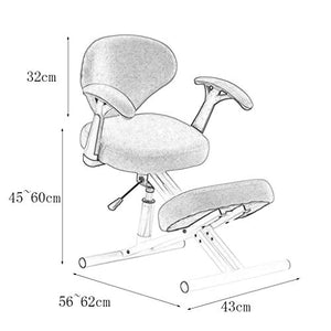 inBEKEA Orthopedic Liftable Ergonomic Seat - Black, Adjustable Angle (43*(56~62)*92cm)