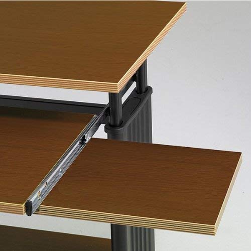 Safco Products 1923MO Muv 45" H Stand-Up Desk Fixed Height Computer Workstation with Keyboard Shelf, Medium Oak
