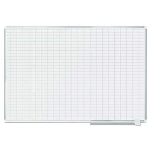 MasterVision 48 x 72 Inches Magnetic Gold Ultra Grid Planner with Aluminum Frame (MA2792830)