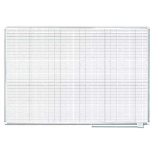 MasterVision 48 x 72 Inches Magnetic Gold Ultra Grid Planner with Aluminum Frame (MA2792830)