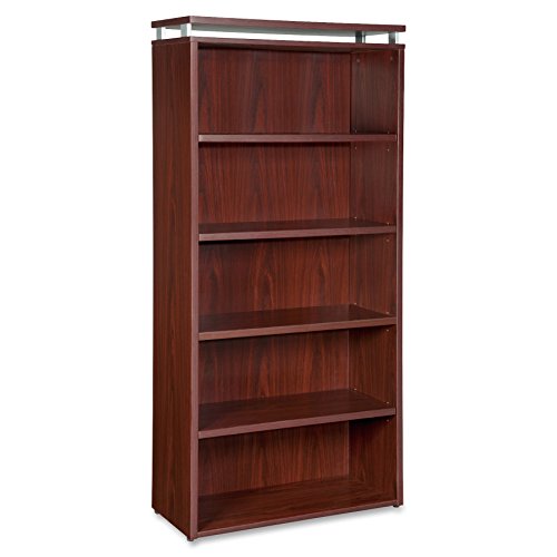 Lorell LLR68722 68600 Series Bookcase, Mahogany
