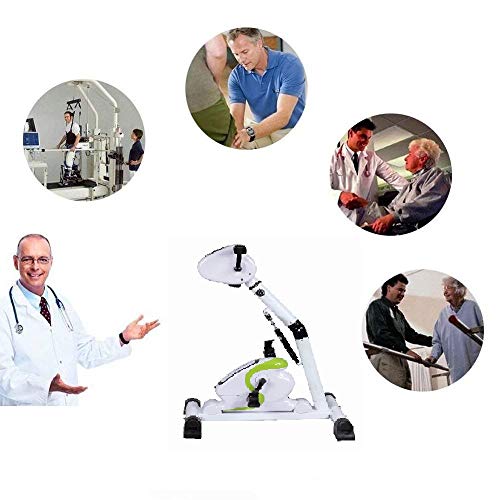 RJ-Mini Motorized Exercise Cycle/Bike + a Pair of Foot Supports and Gloves for Stroke Survivor- Handicapped & Disabled-SCI