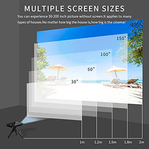 KFJZGZZ Projector 4K Mini WiFi Full HD 1080P LED Portable Home Theater Smart Video Projector