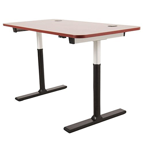 ApexDesk VT60NWC-S Vortex Series 60" 2-Button Electric Height Adjustable Sit to Stand Desk, New Cherry Top with Standard Controller