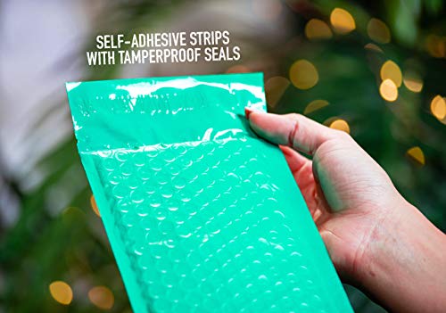 Empire Mailers #000 4 x 8-inch Teal Green Padded Envelopes, Self Seal Mailers, Bubble-Lined Shipping Envelopes, Mail-Approved Poly Bubble Mailers, Self-Sealed Mailing Packages, Pack of 3000