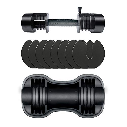 ATIVAFIT Adjustable Dumbbell for Workout Strength Training Fitness Weight Gym (Single) (27.5)