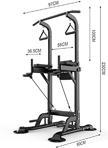 Gym Strength Exercise Power Tower Dip Tower Station Power Tower Adjustable Pull Up Station Multifunction Pull Up Bars for Home Gym Strength Training Fitness Workout Exercise Equipment for Adults, Chil