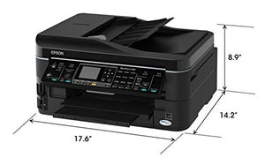 Epson WorkForce 645 Wireless All-in-One Color Inkjet Printer, Copier, Scanner, Fax, iOS/Tablet/Smartphone/AirPrint Compatible (C11CB86201)