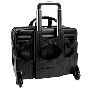 McKleinUSA Clinton 88445 Black 17 Detachable-Wheeled Laptop Case, One Size Blk